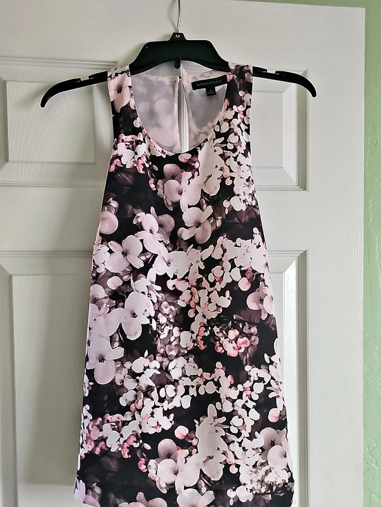 Banana Republic Dresses & Skirts - Banana Republic Floral Mini Dress in Black & Pink Size Medium